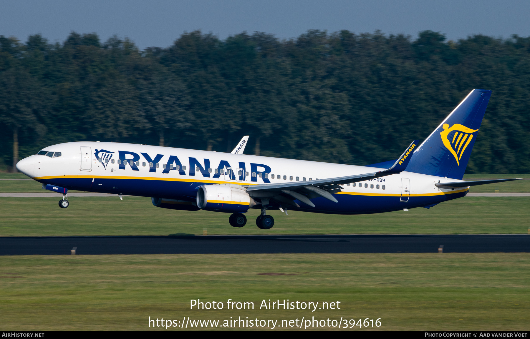 Aircraft Photo of 9H-QBH | Boeing 737-8AS | Ryanair | AirHistory.net #394616