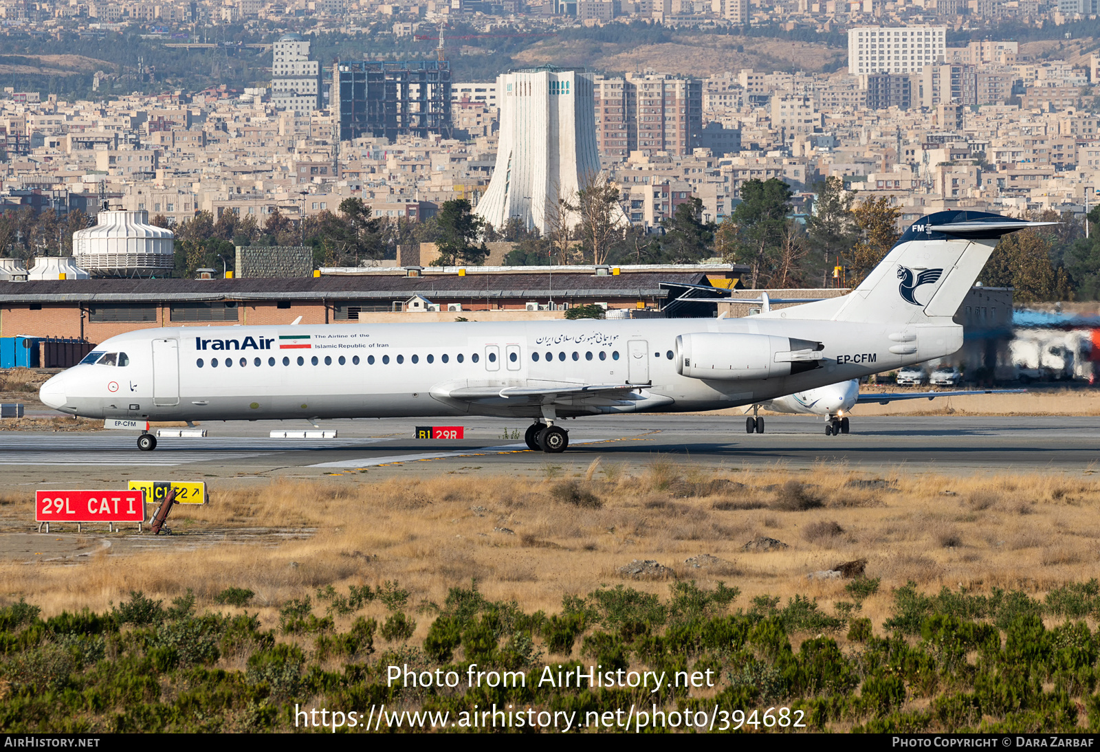 Aircraft Photo of EP-CFM | Fokker 100 (F28-0100) | Iran Air | AirHistory.net #394682