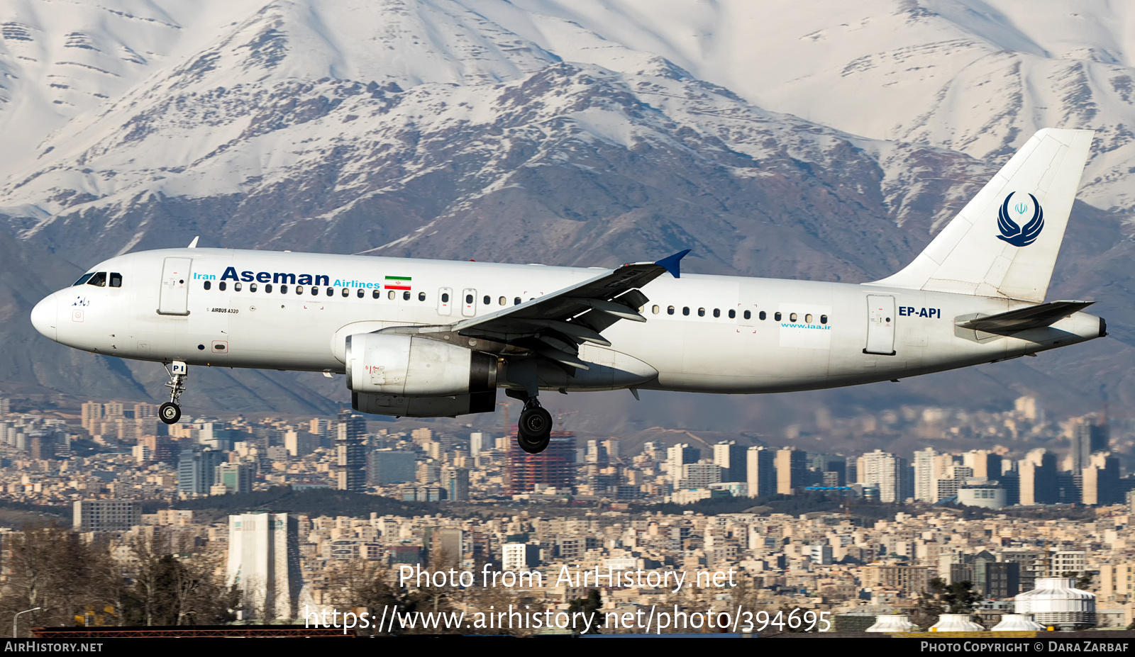 Aircraft Photo of EP-API | Airbus A320-231 | Iran Aseman Airlines | AirHistory.net #394695