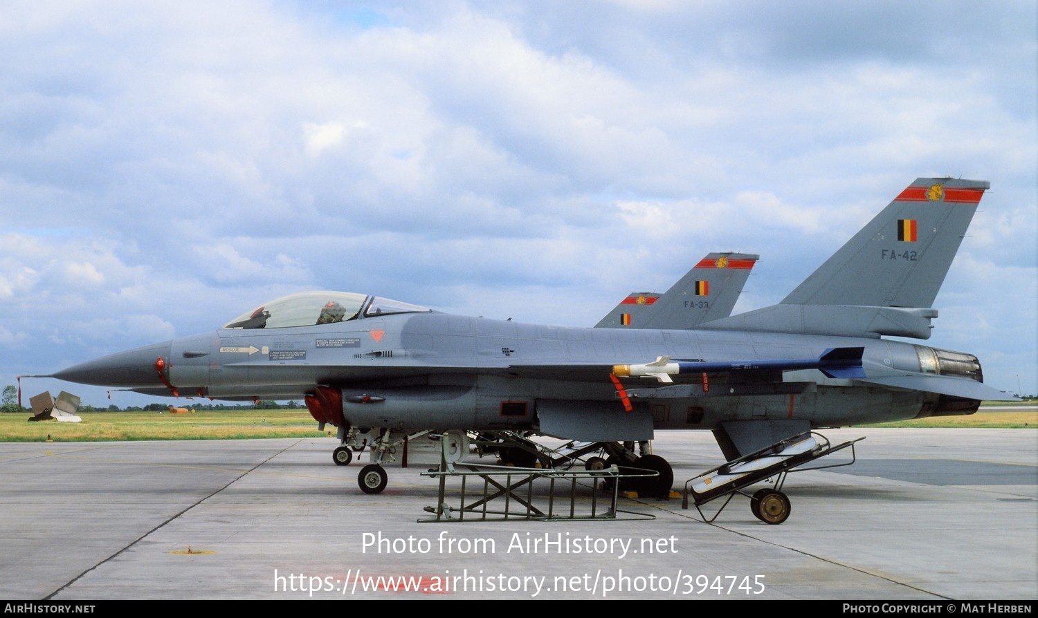 Aircraft Photo of FA-42 | General Dynamics F-16A Fighting Falcon | Belgium - Air Force | AirHistory.net #394745