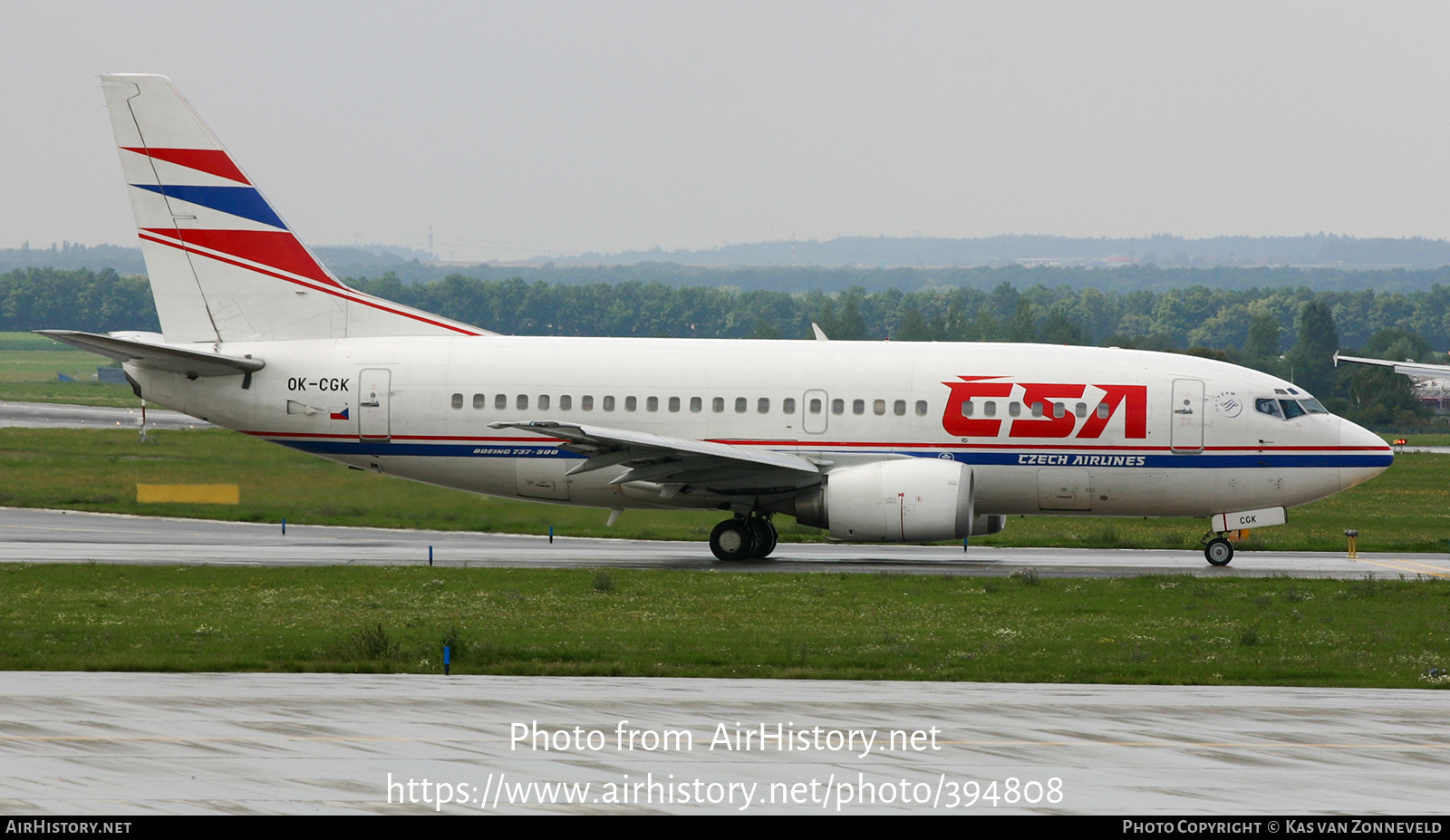 Aircraft Photo of OK-CGK | Boeing 737-55S | ČSA - Czech Airlines | AirHistory.net #394808