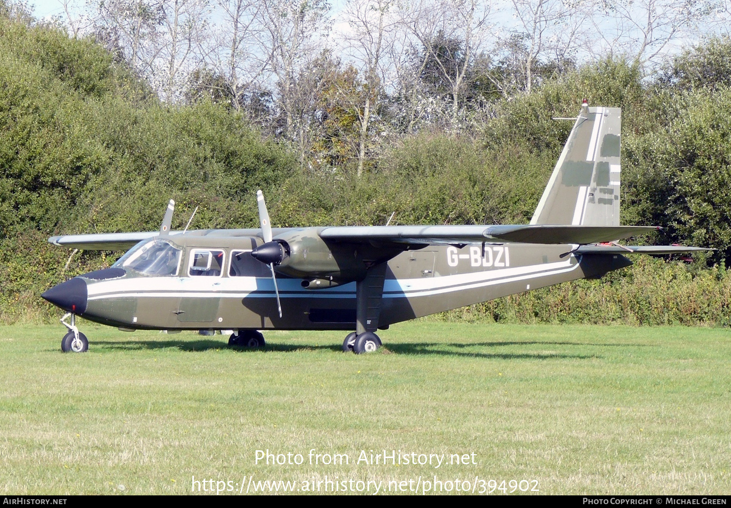 Aircraft Photo of G-BDZI | Britten-Norman BN-2A-21 Islander | AirHistory.net #394902