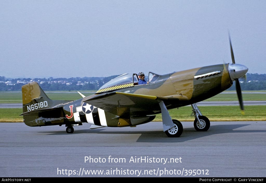 Aircraft Photo of N6518D | North American P-51D Mustang | USA - Air Force | AirHistory.net #395012