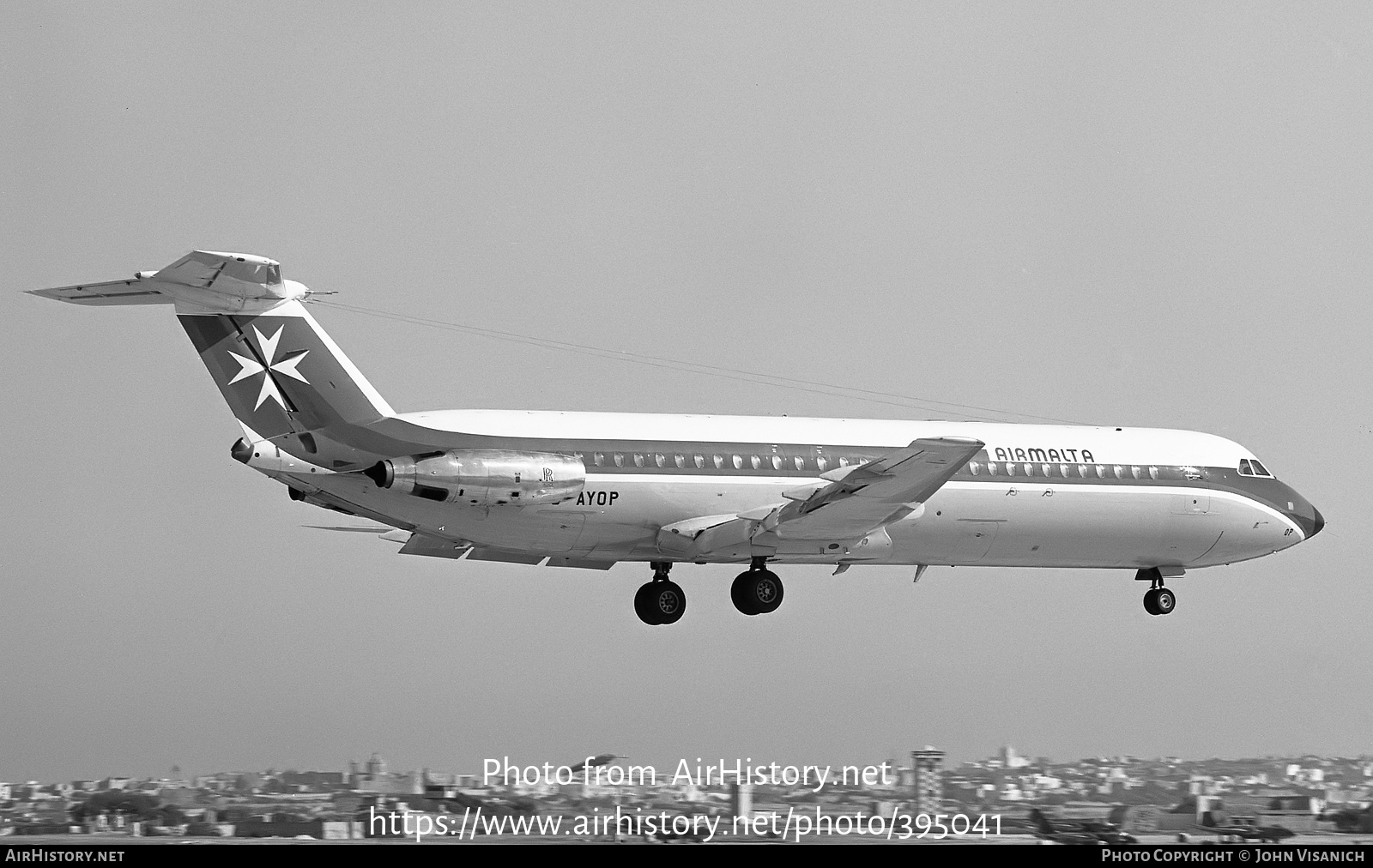 Aircraft Photo of G-AYOP | BAC 111-530FX One-Eleven | Air Malta | AirHistory.net #395041