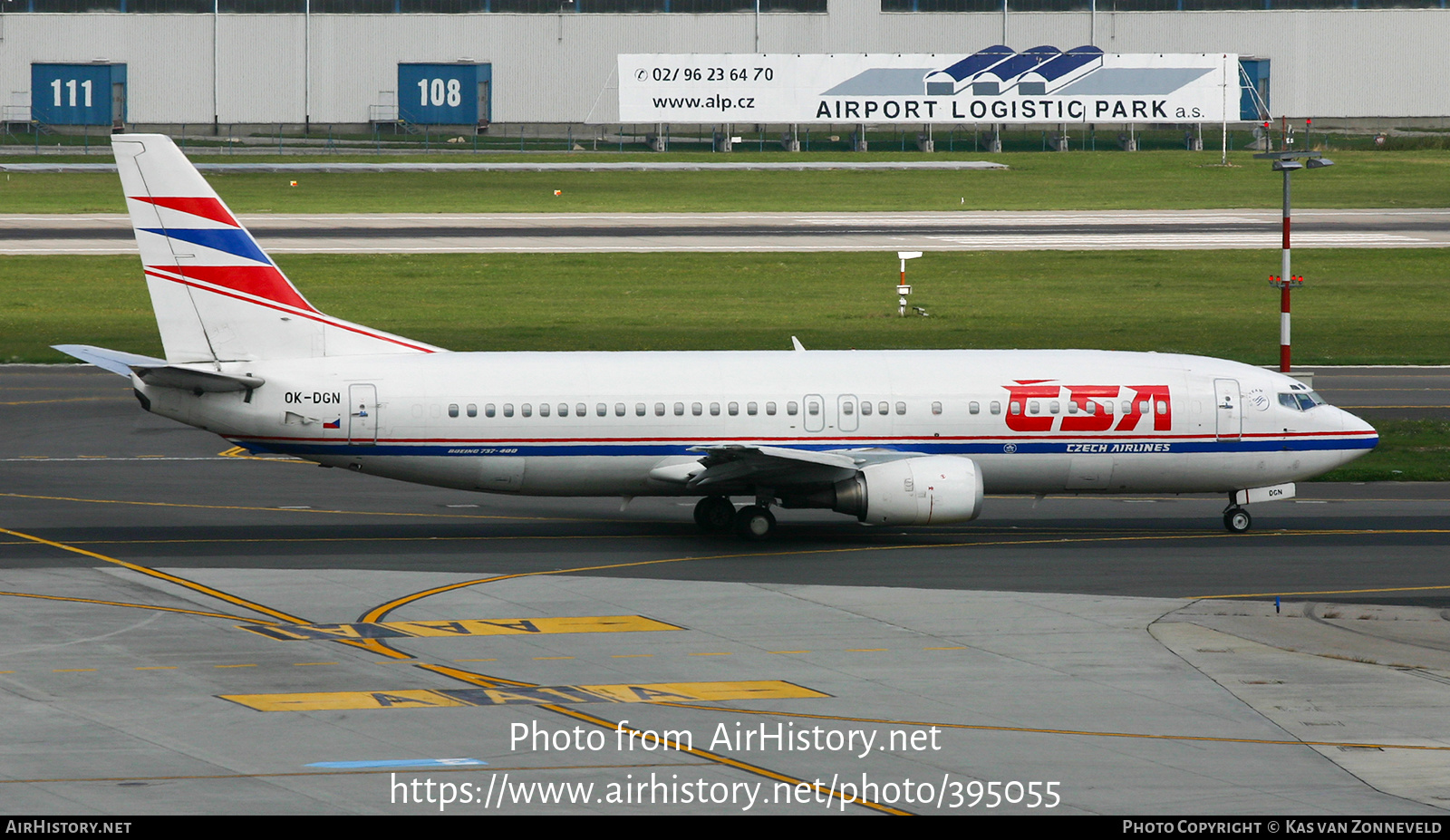 Aircraft Photo of OK-DGN | Boeing 737-45S | ČSA - Czech Airlines | AirHistory.net #395055