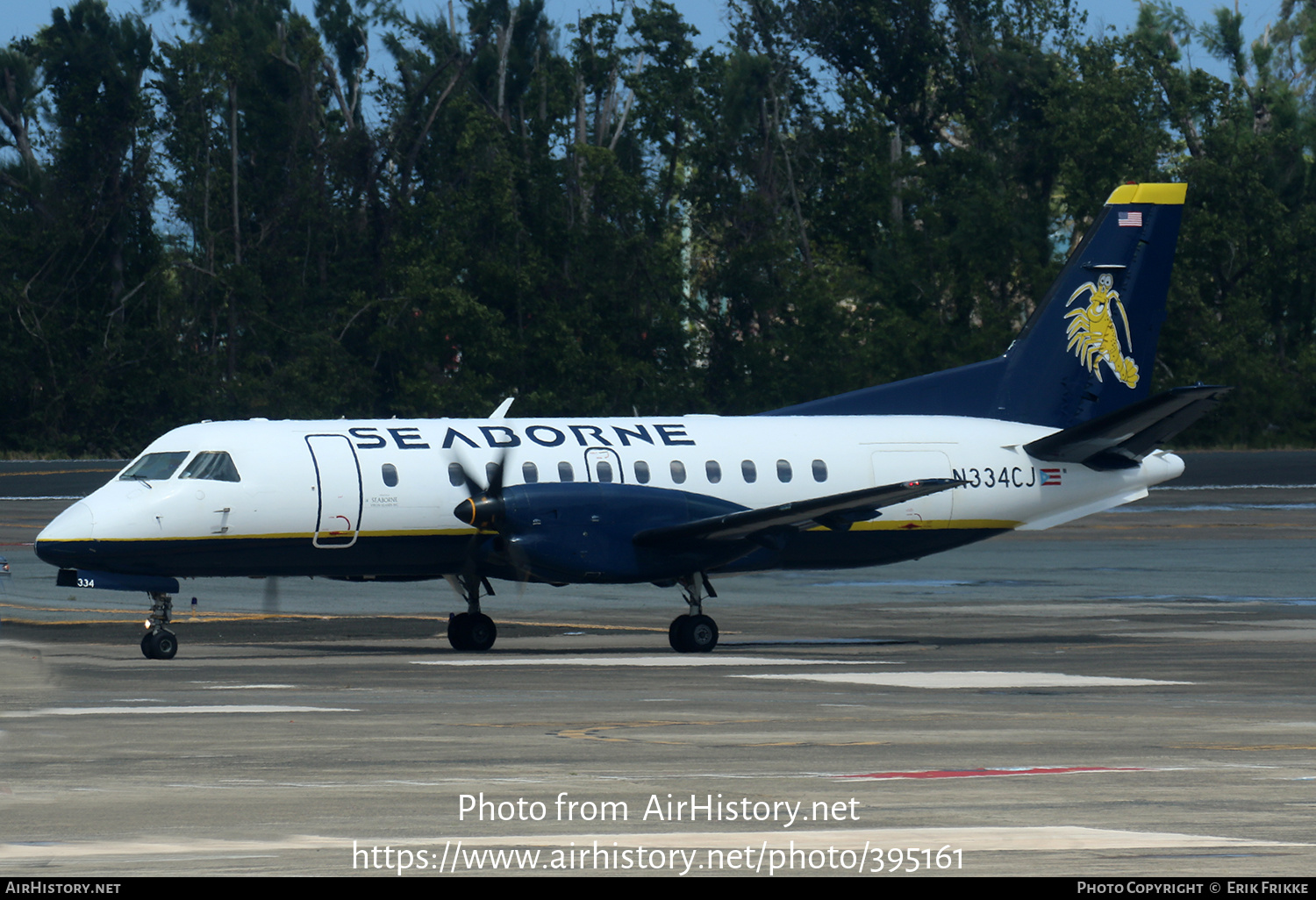 Aircraft Photo of N334CJ | Saab 340B | Seaborne Airlines | AirHistory.net #395161