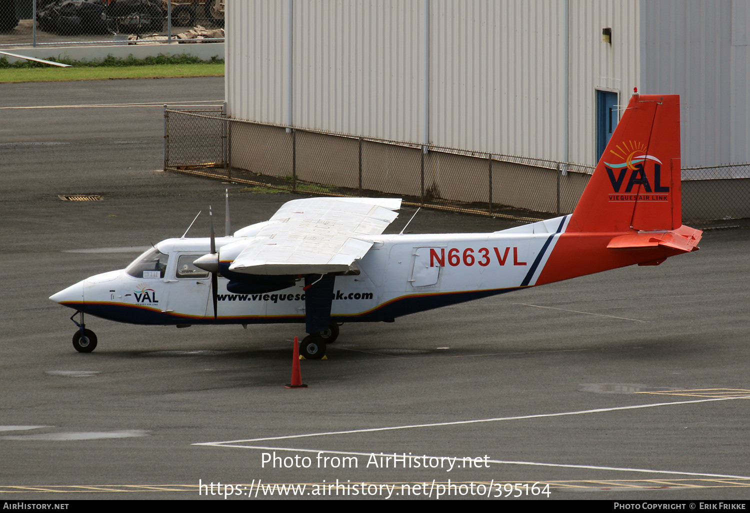 Aircraft Photo of N663VL | Britten-Norman BN-2B-26 Islander | Vieques Air Link - VAL | AirHistory.net #395164