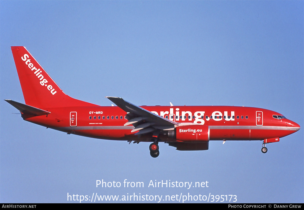 Aircraft Photo of OY-MRD | Boeing 737-7L9 | Sterling Airlines | AirHistory.net #395173