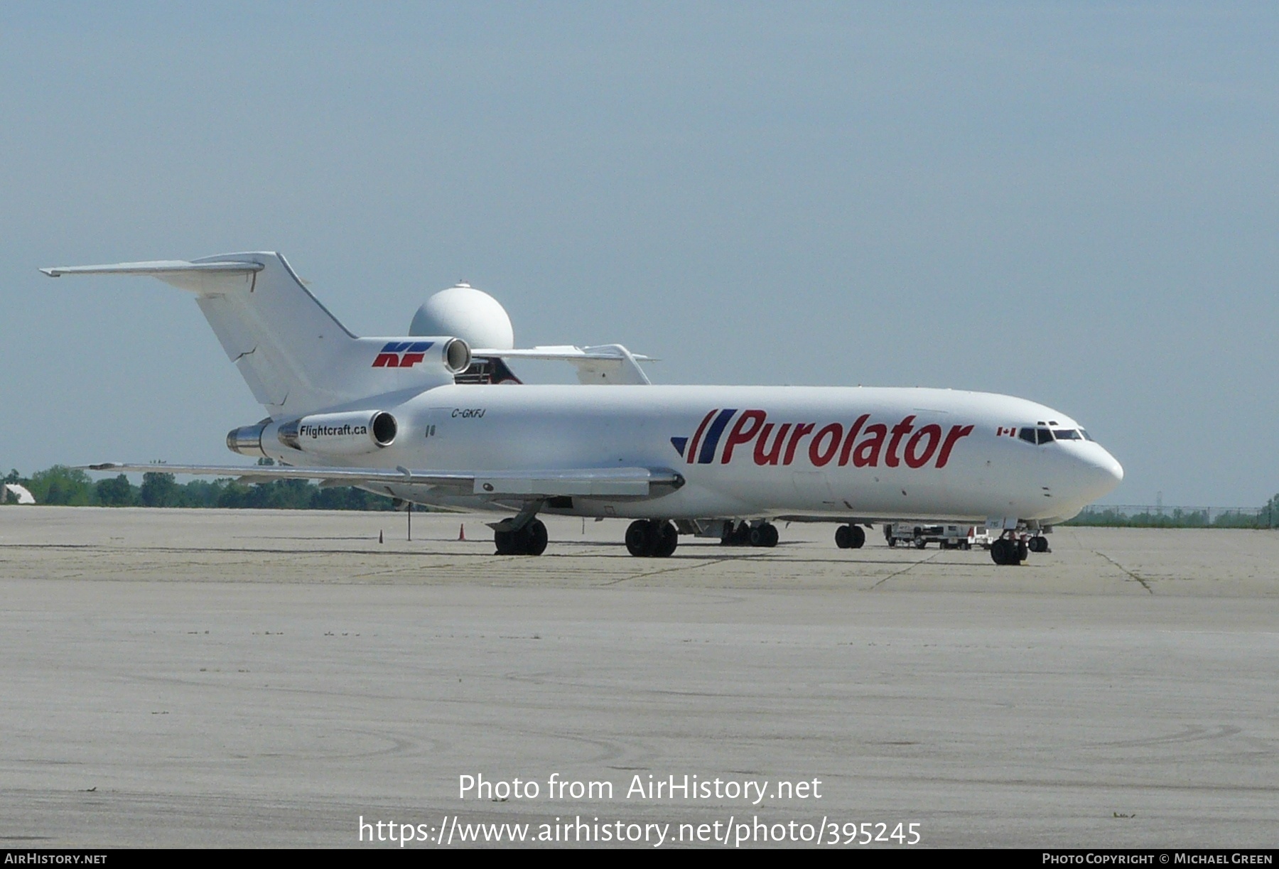 Aircraft Photo of C-GKFJ | Boeing 727-281/Adv(F) | Kelowna Flightcraft Air Charter | Purolator Courier | AirHistory.net #395245