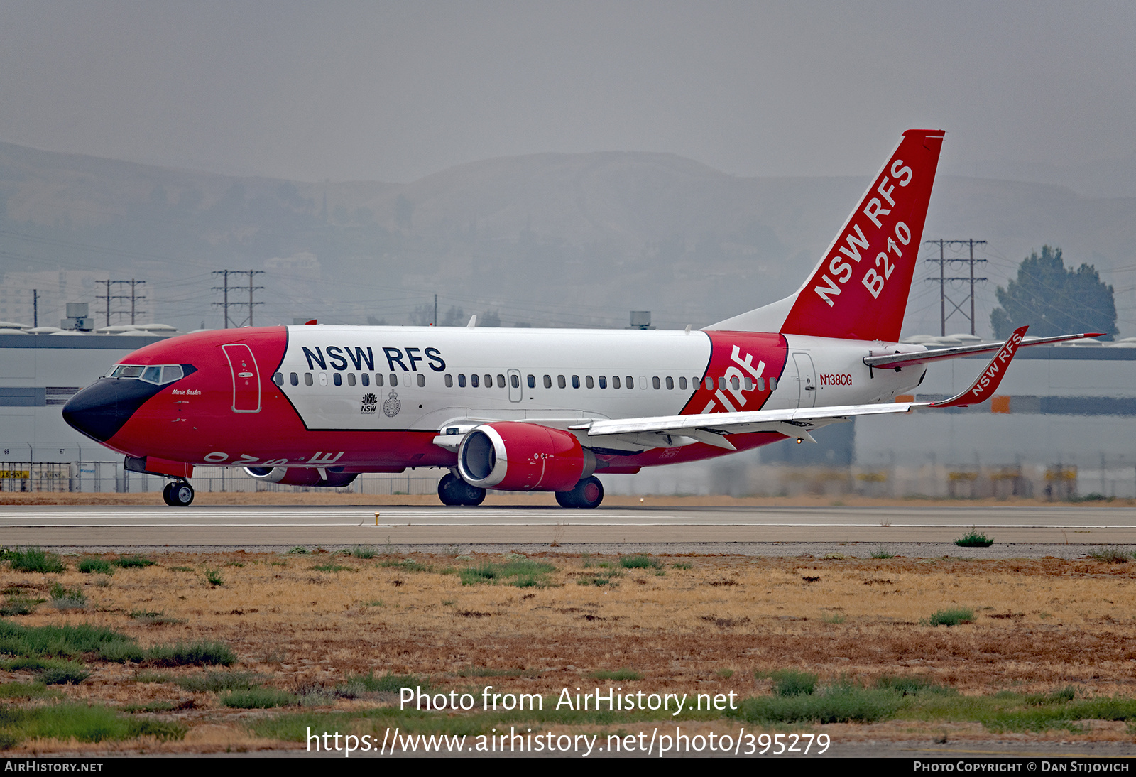 Aircraft Photo of N138CG | Boeing 737-3H4/AT | NSW Rural Fire Service | AirHistory.net #395279