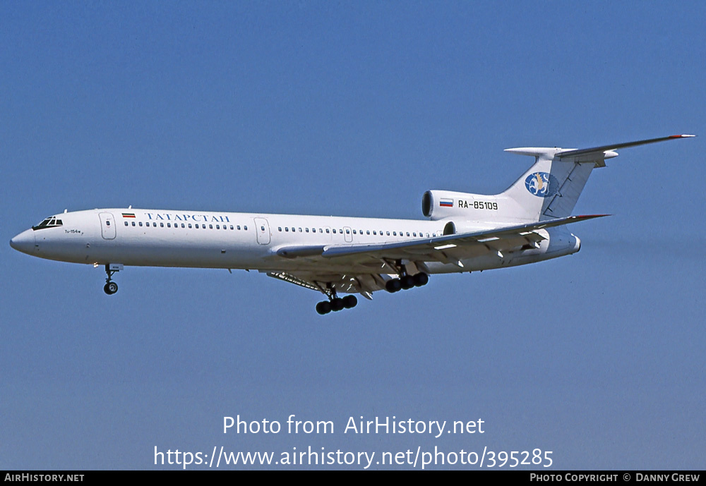 Aircraft Photo of RA-85109 | Tupolev Tu-154M | Tatarstan Airlines | AirHistory.net #395285