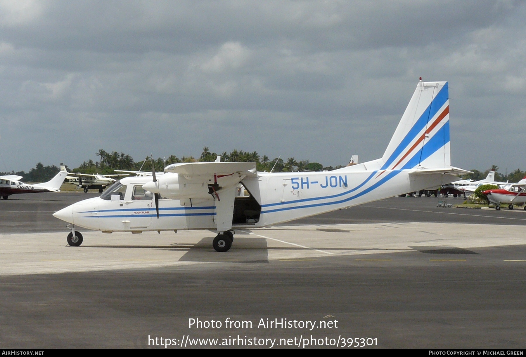 Aircraft Photo of 5H-JON | Pilatus Britten-Norman BN-2B-20 Islander | Flightlink | AirHistory.net #395301