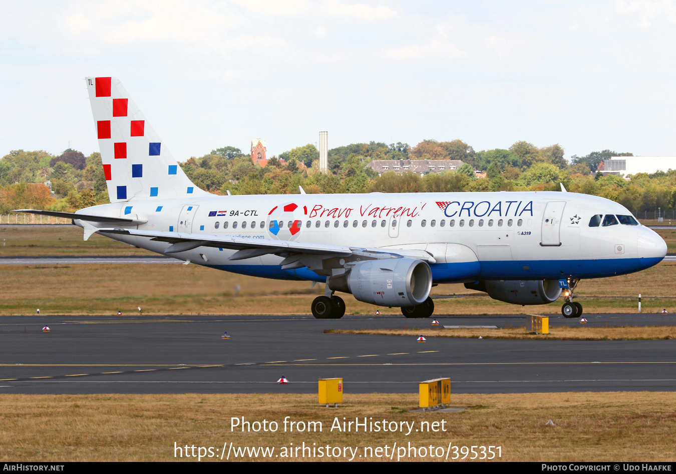 Aircraft Photo of 9A-CTL | Airbus A319-112 | Croatia Airlines | AirHistory.net #395351