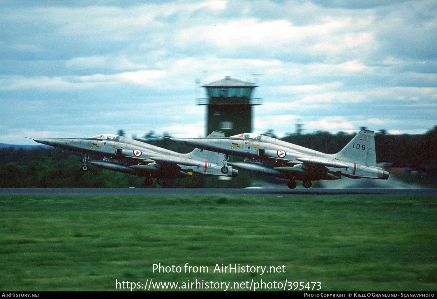 Aircraft Photo of 108 | Northrop RF-5A(G) Freedom Fighter | Norway - Air Force | AirHistory.net #395473