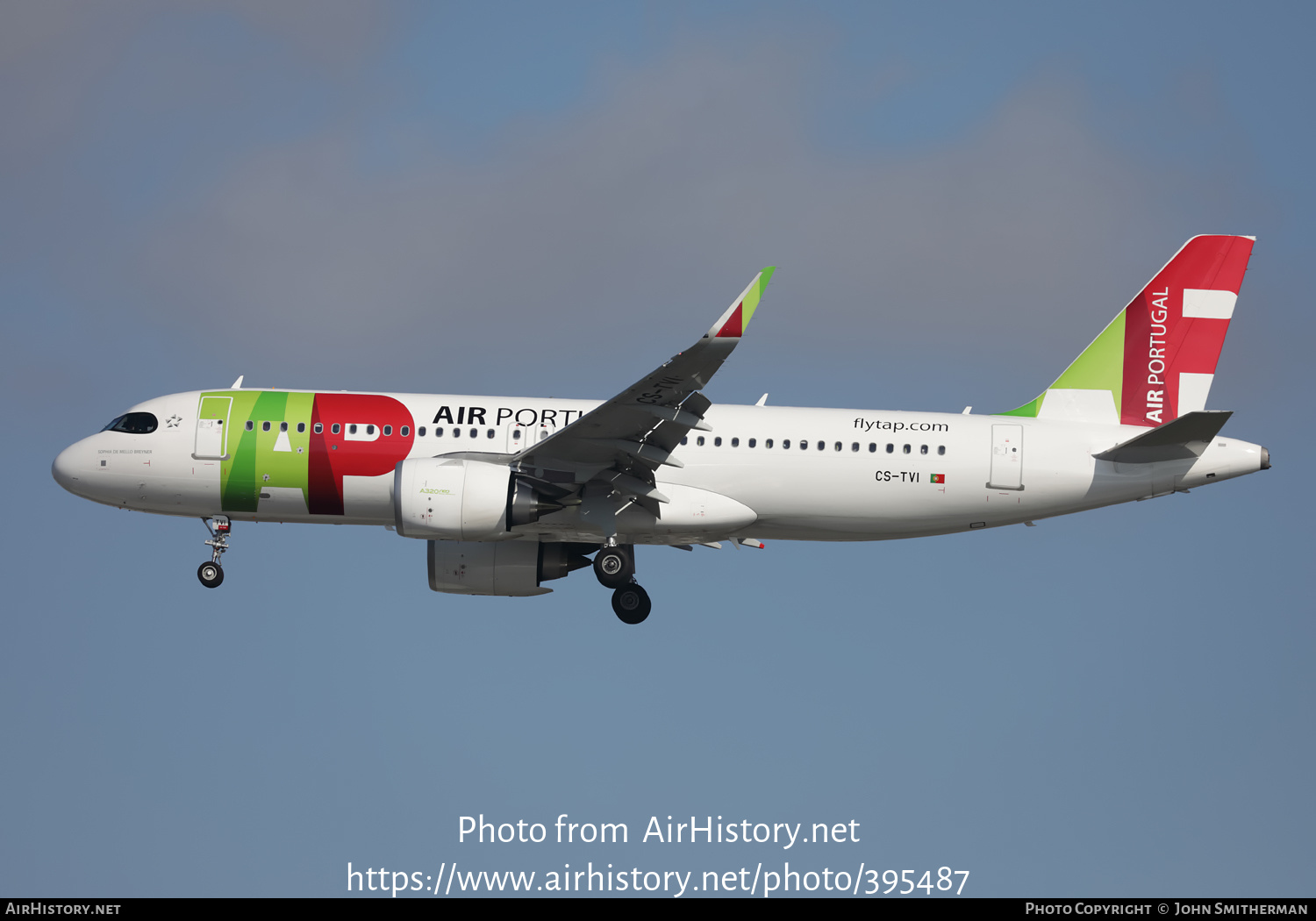 Aircraft Photo of CS-TVI | Airbus A320-251N | TAP Air Portugal | AirHistory.net #395487