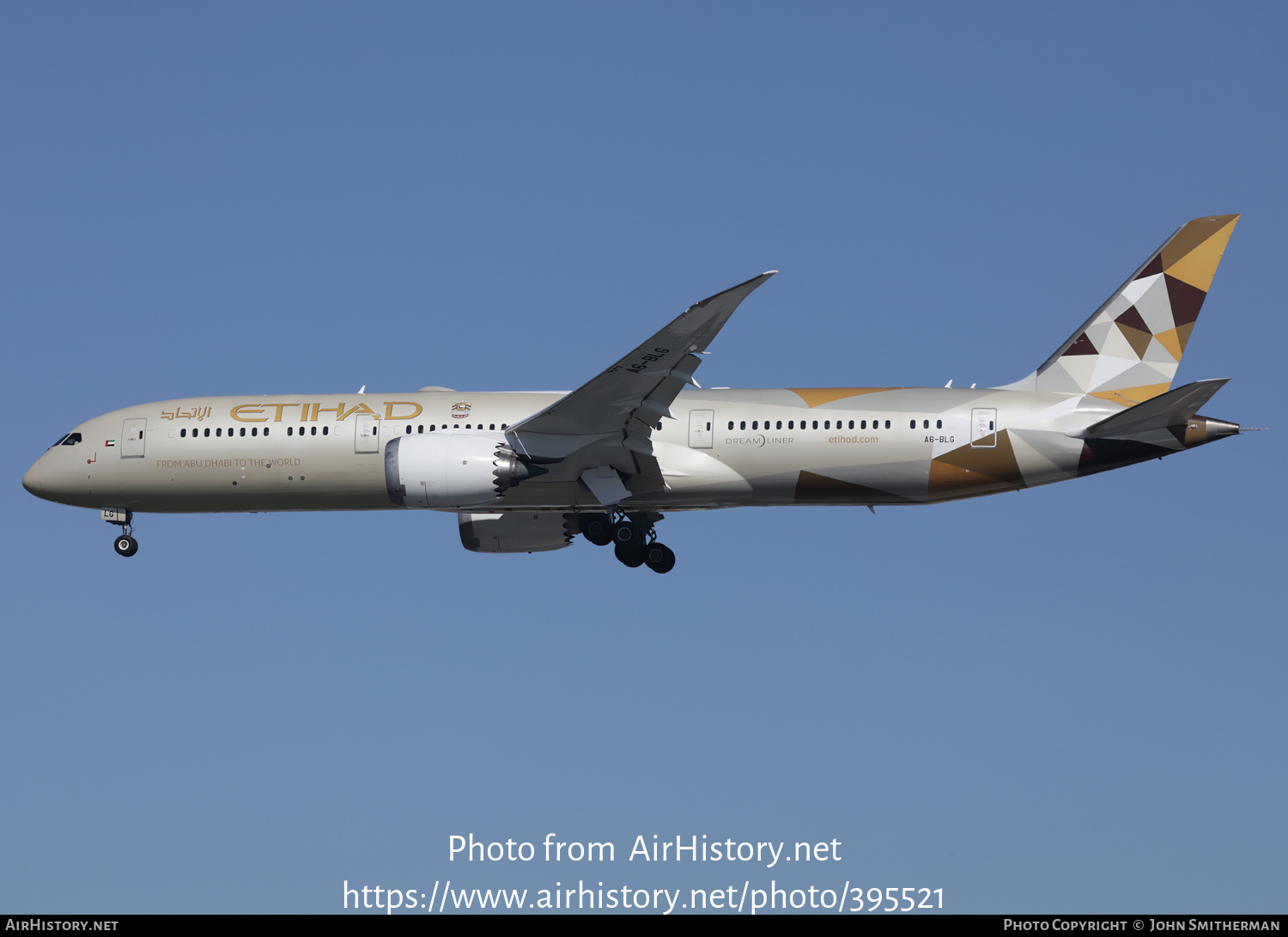 Aircraft Photo of A6-BLG | Boeing 787-9 Dreamliner | Etihad Airways | AirHistory.net #395521