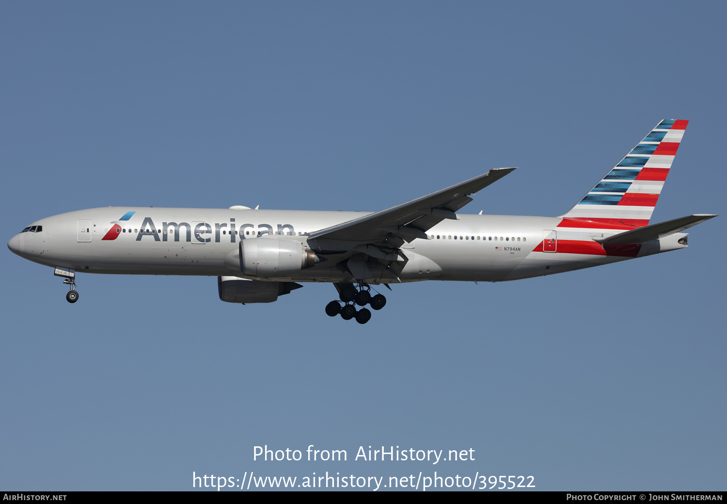 Aircraft Photo of N794AN | Boeing 777-223/ER | American Airlines | AirHistory.net #395522