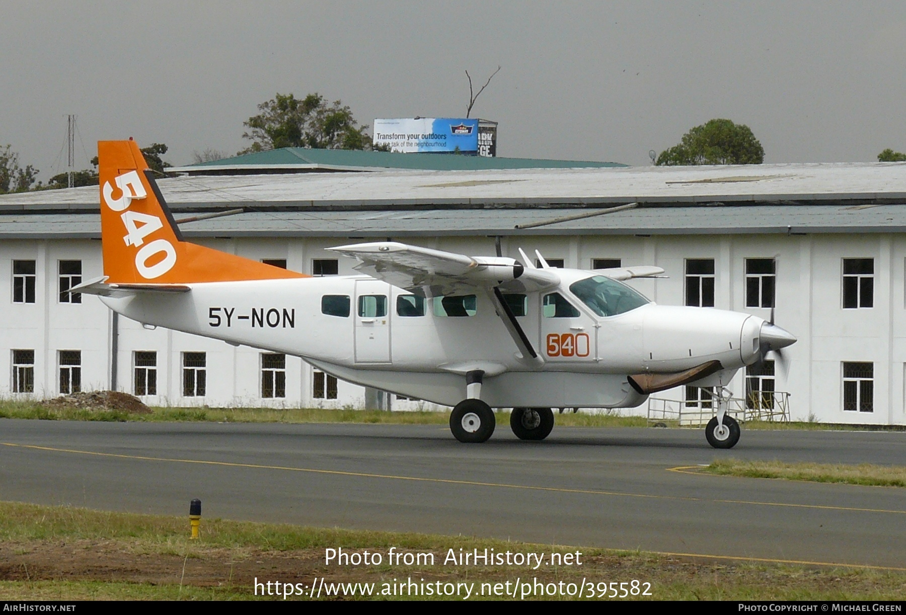 Aircraft Photo of 5Y-NON | Cessna 208 Caravan I | Fly540 | AirHistory.net #395582