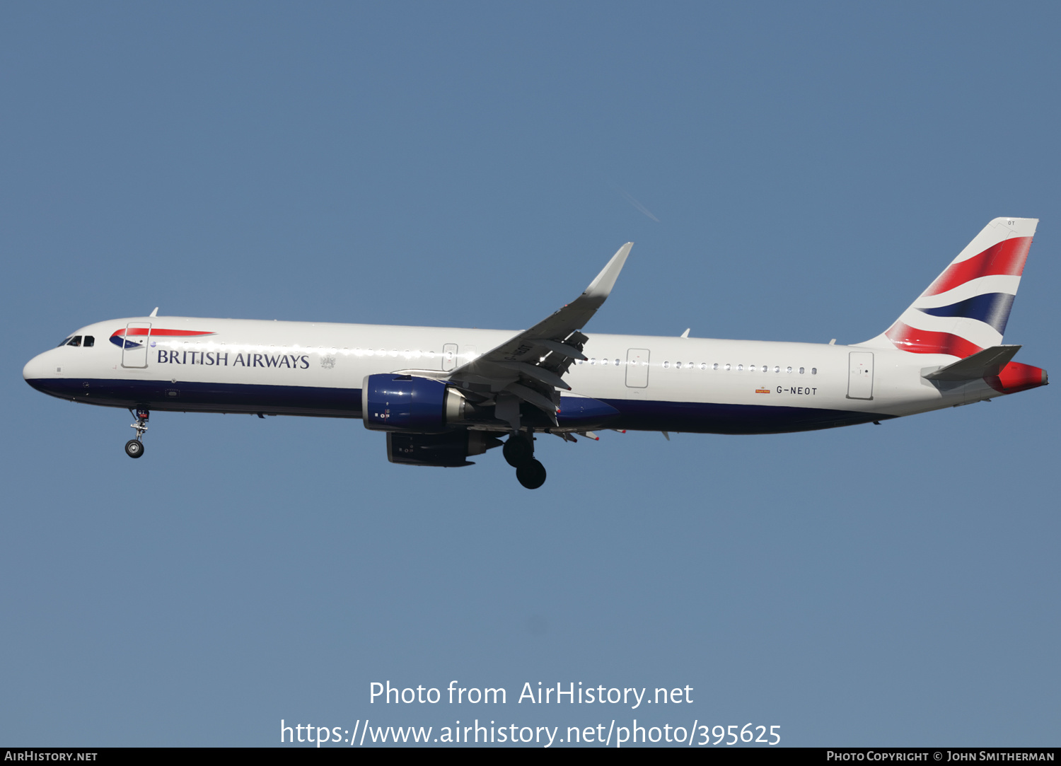 Aircraft Photo of G-NEOT | Airbus A321-251NX | British Airways | AirHistory.net #395625