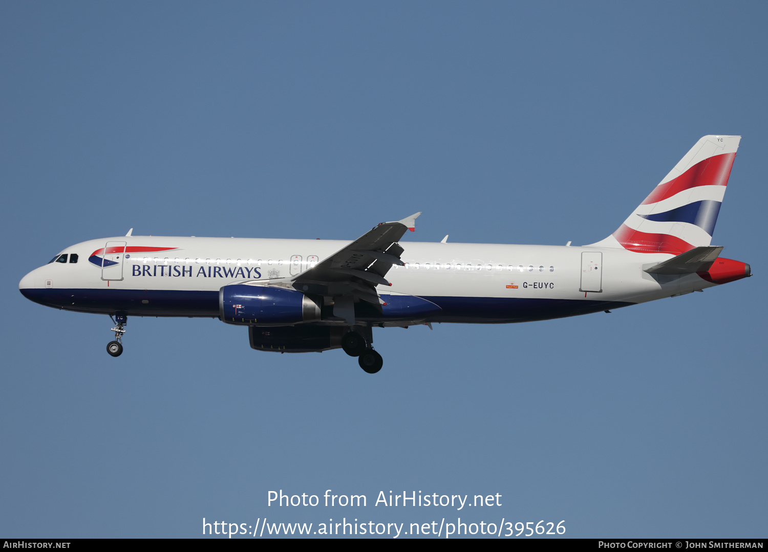 Aircraft Photo of G-EUYC | Airbus A320-232 | British Airways | AirHistory.net #395626