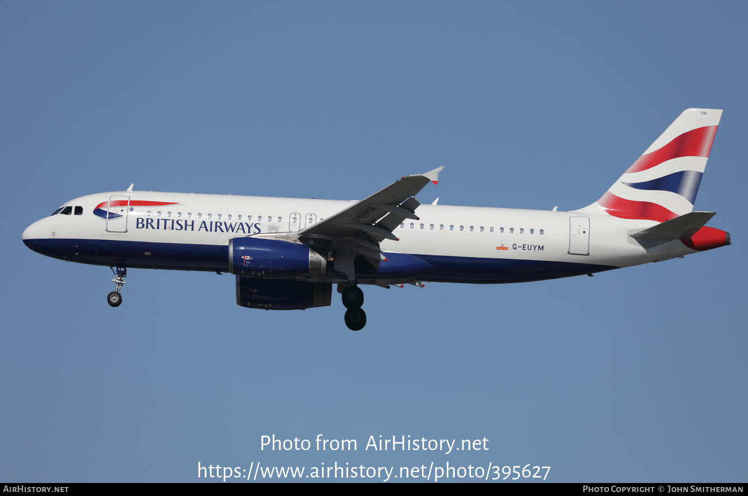 Aircraft Photo of G-EUYM | Airbus A320-232 | British Airways | AirHistory.net #395627