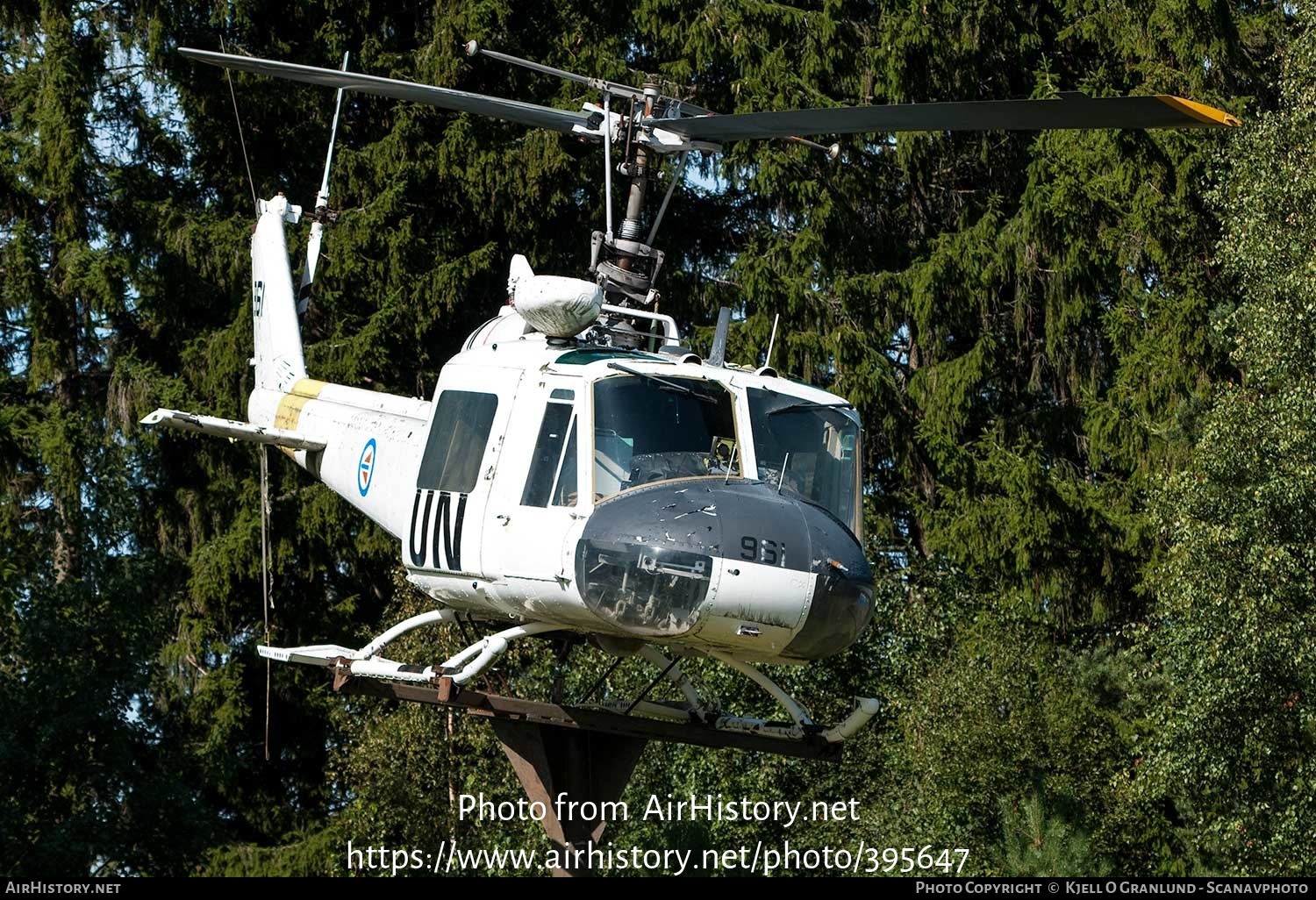 Aircraft Photo of 961 | Bell UH-1B Iroquois | Norway - Air Force | United Nations | AirHistory.net #395647