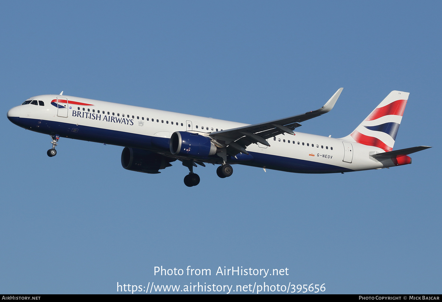 Aircraft Photo of G-NEOV | Airbus A321-251NX | British Airways | AirHistory.net #395656