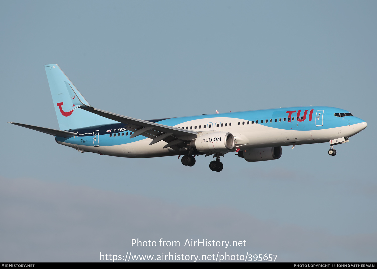 Aircraft Photo of G-FDZU | Boeing 737-8K5 | TUI | AirHistory.net #395657