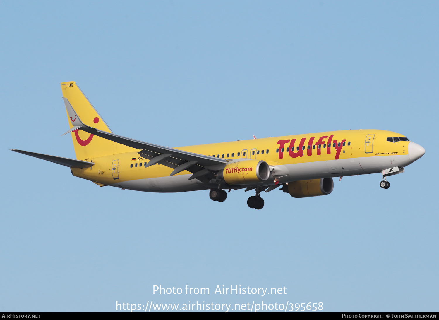 Aircraft Photo of D-ATUK | Boeing 737-8K5 | TUIfly | AirHistory.net #395658