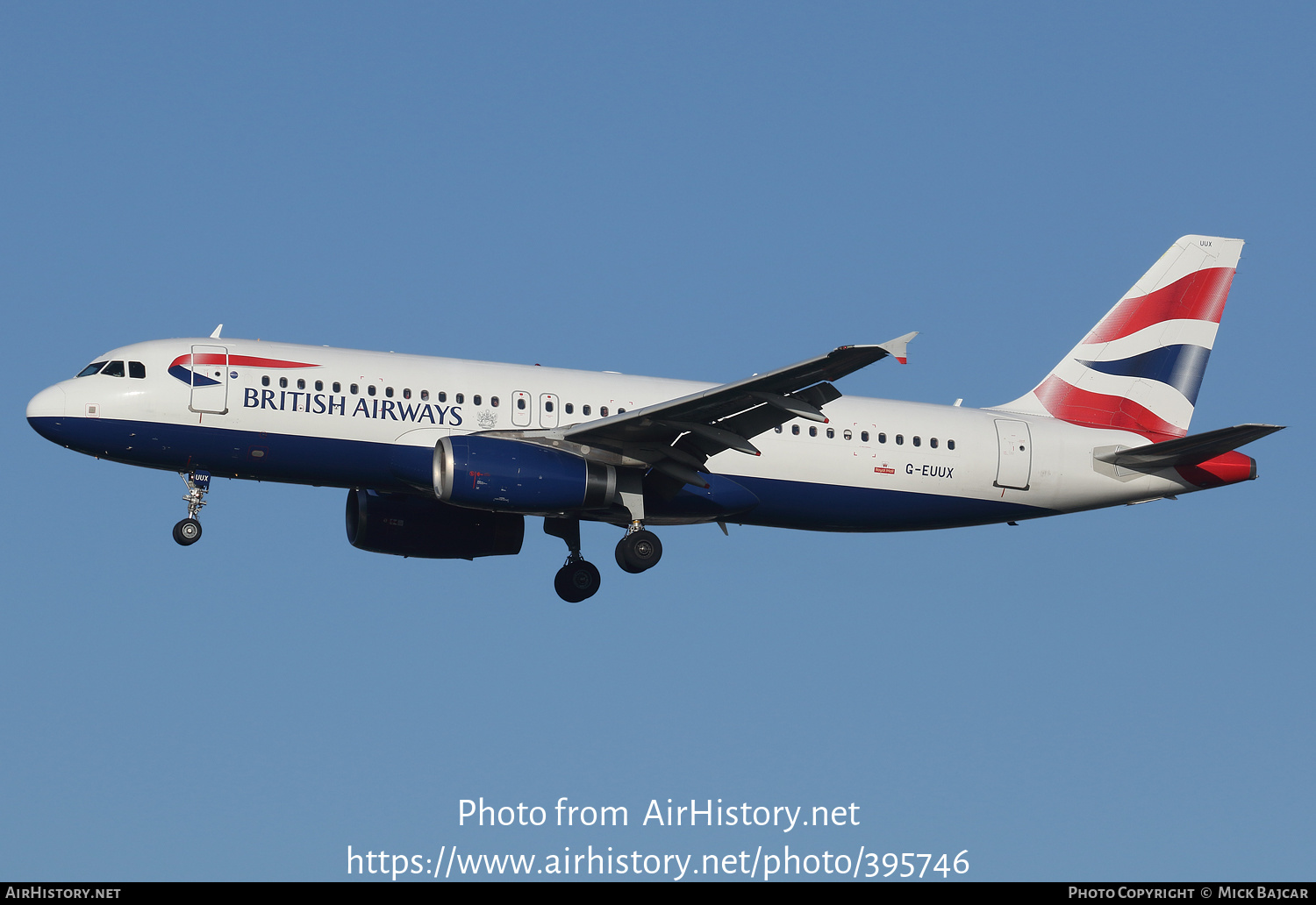 Aircraft Photo of G-EUUX | Airbus A320-232 | British Airways | AirHistory.net #395746