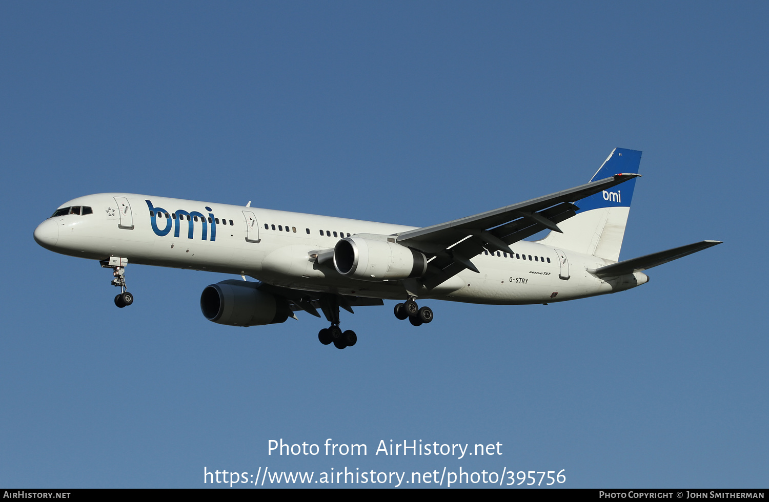 Aircraft Photo of G-STRY | Boeing 757-28A | BMI - British Midland International | AirHistory.net #395756