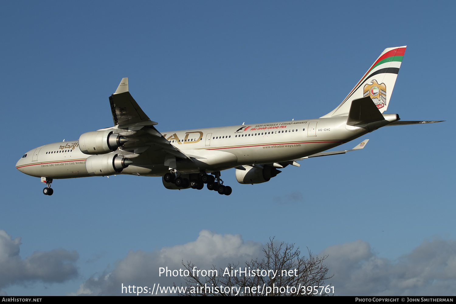 Aircraft Photo of A6-EHC | Airbus A340-541 | Etihad Airways | AirHistory.net #395761