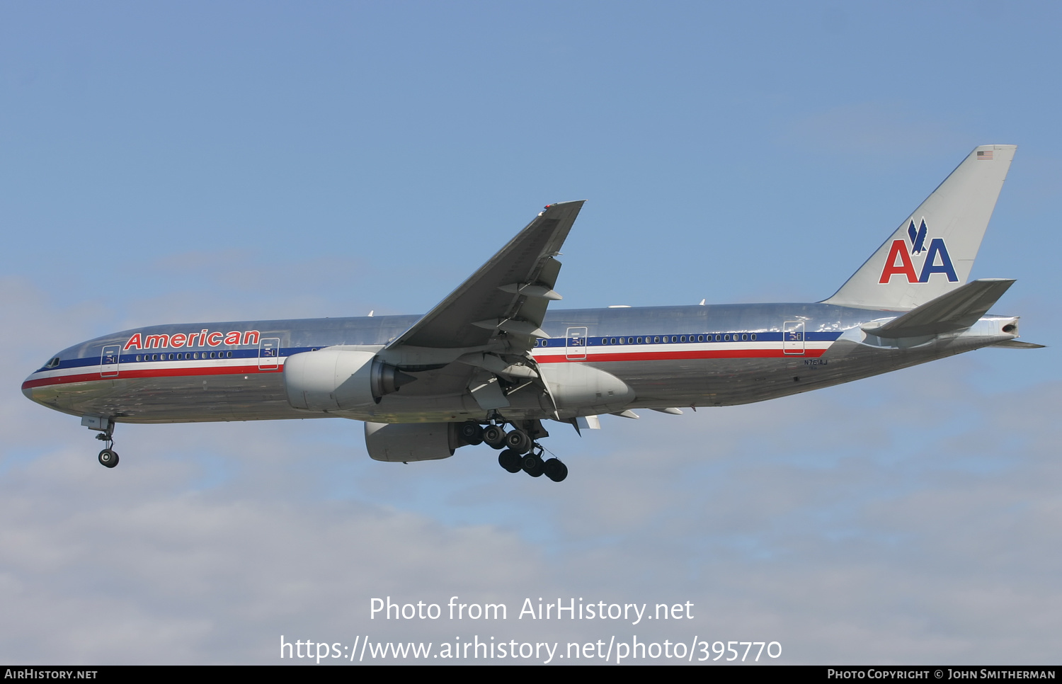 Aircraft Photo of N761AJ | Boeing 777-223/ER | American Airlines | AirHistory.net #395770