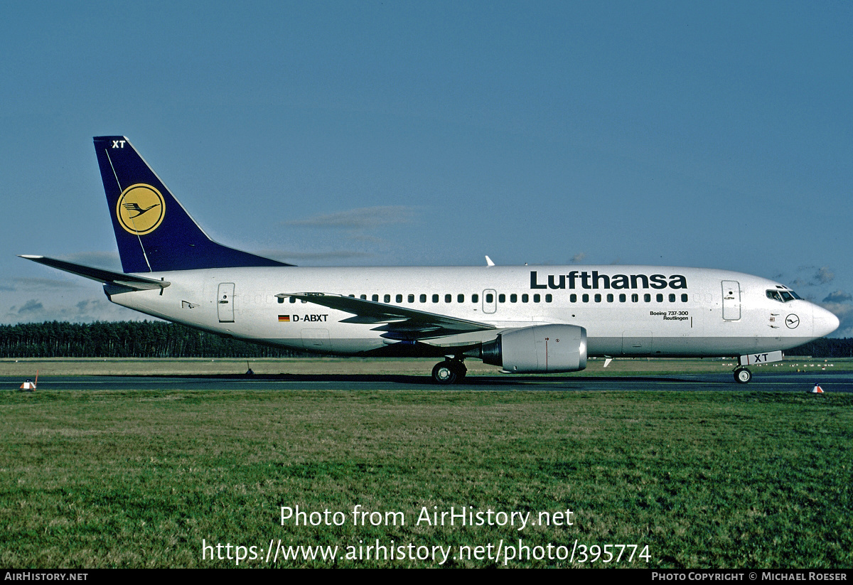 Aircraft Photo of D-ABXT | Boeing 737-330 | Lufthansa | AirHistory.net #395774