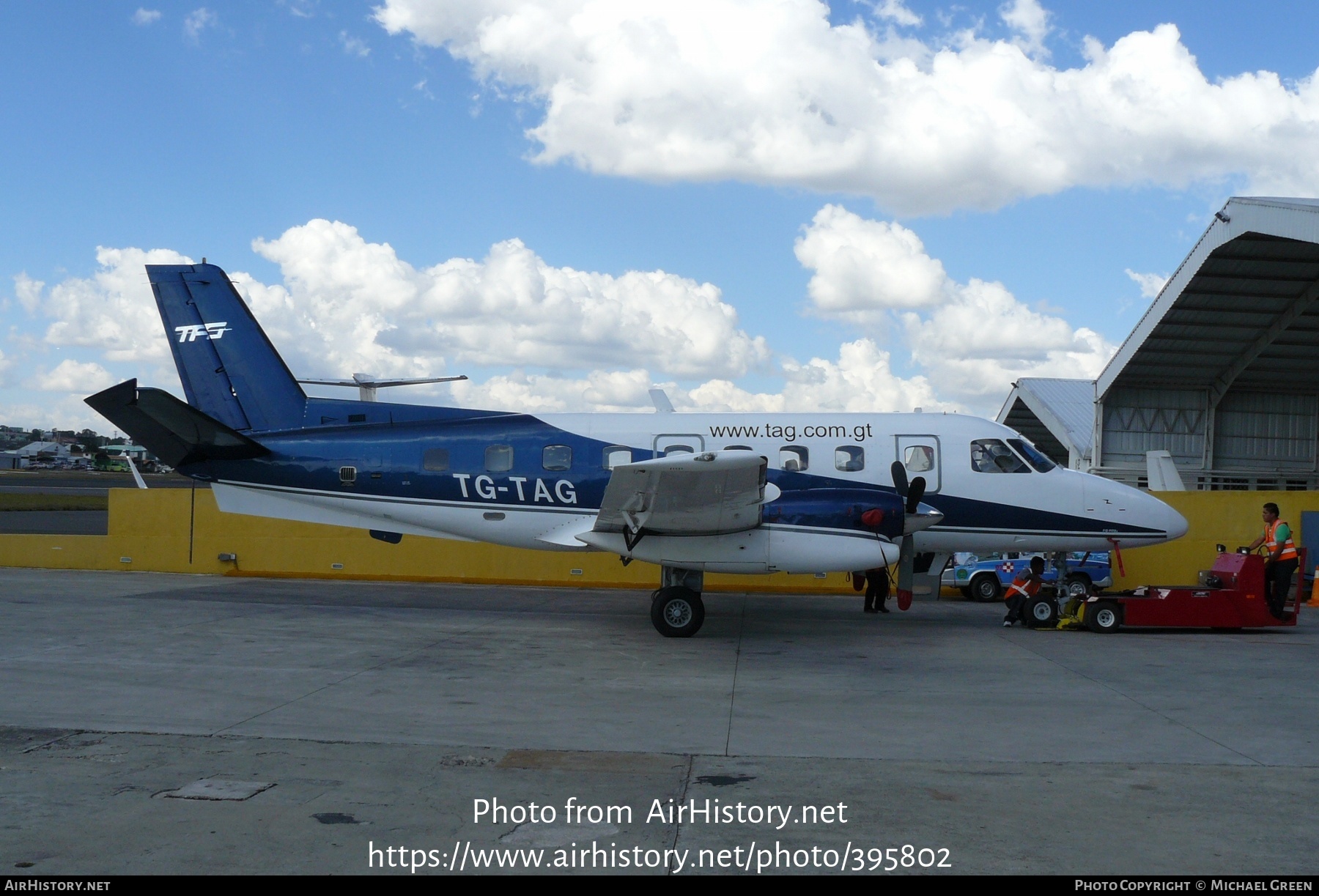 Aircraft Photo of TG-TAG | Embraer EMB-110P1 Bandeirante | Transportes Aéreos Guatemaltecos - TAG Airlines | AirHistory.net #395802