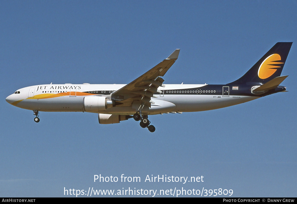 Aircraft Photo of VT-JWM | Airbus A330-202 | Jet Airways | AirHistory.net #395809