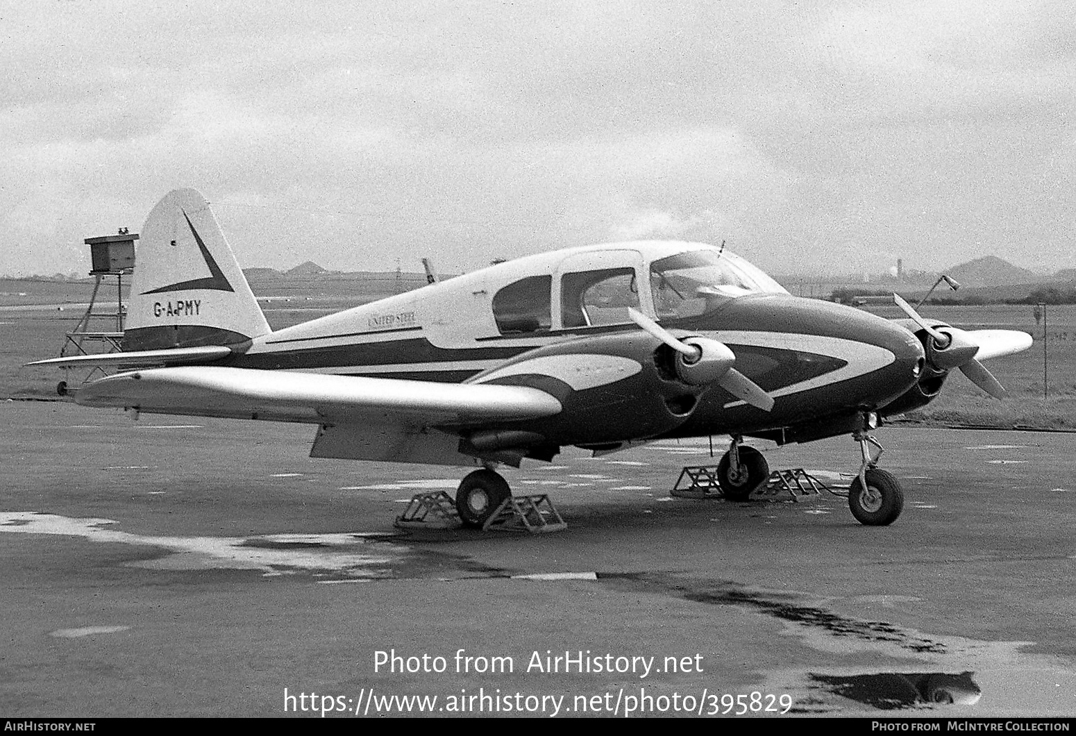 Aircraft Photo of G-APMY | Piper PA-23-160 Apache | United Steel Companies | AirHistory.net #395829