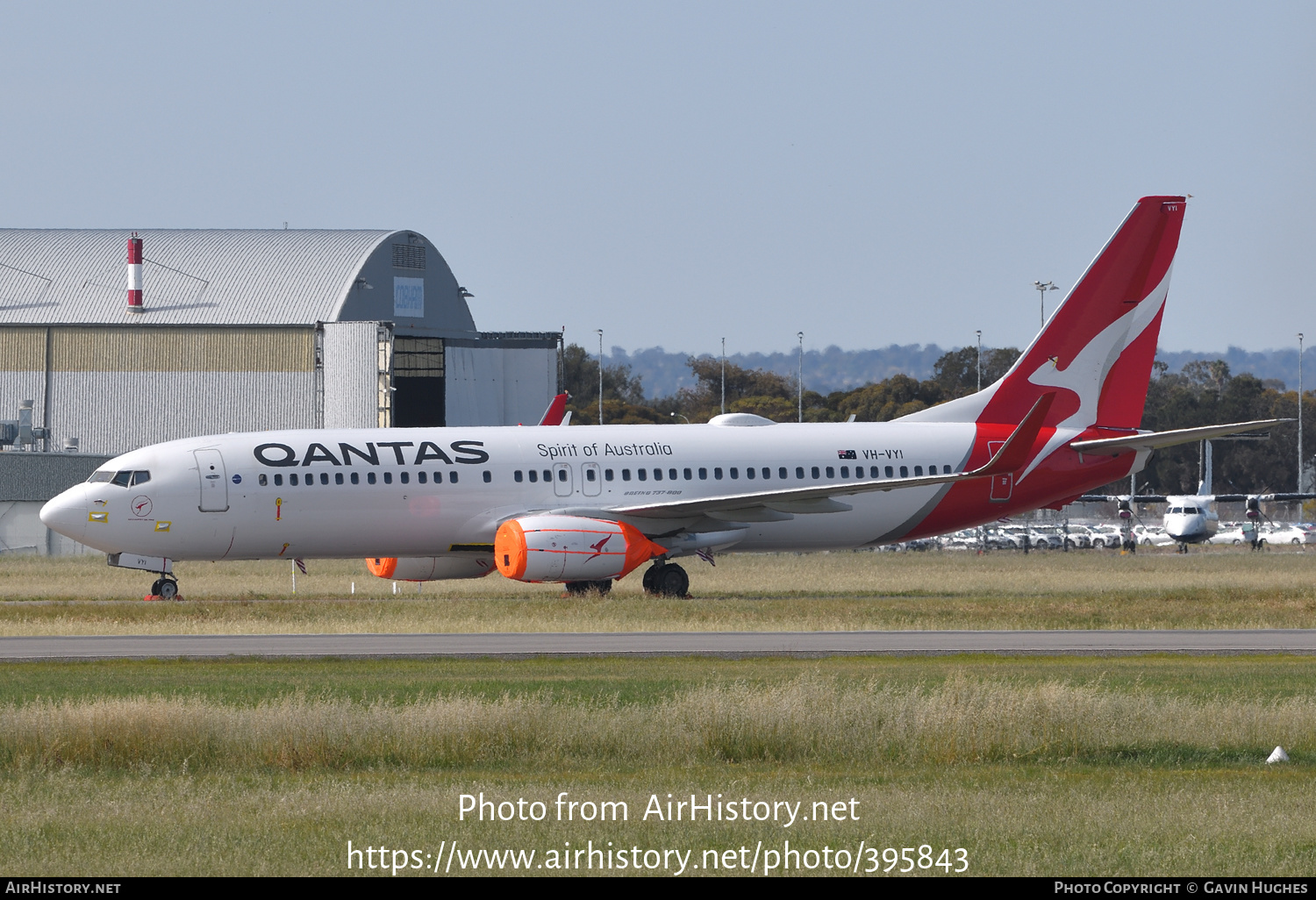 Aircraft Photo of VH-VYI | Boeing 737-838 | Qantas | AirHistory.net #395843