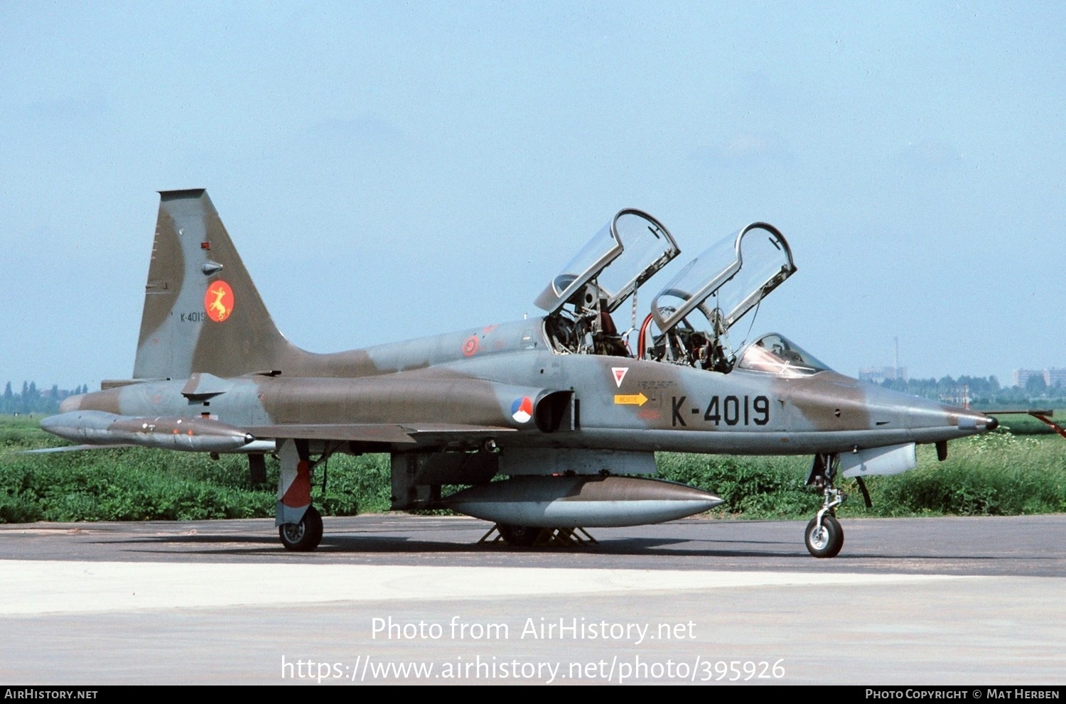 Aircraft Photo of K-4019 | Canadair NF-5B | Netherlands - Air Force | AirHistory.net #395926