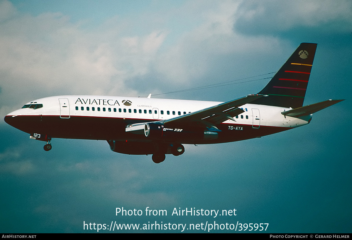 Aircraft Photo of TG-AYA | Boeing 737-2H6/Adv | Aviateca | AirHistory.net #395957