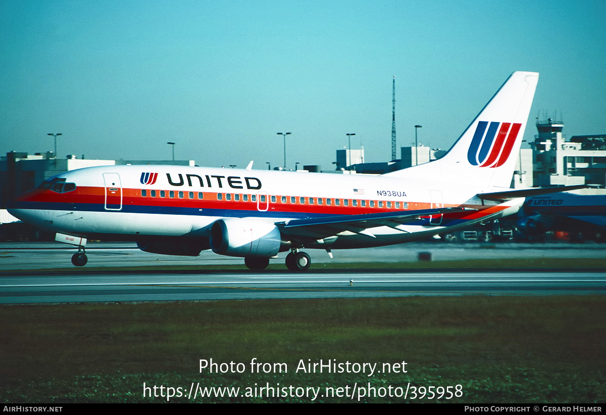 Aircraft Photo of N938UA | Boeing 737-522 | United Airlines | AirHistory.net #395958