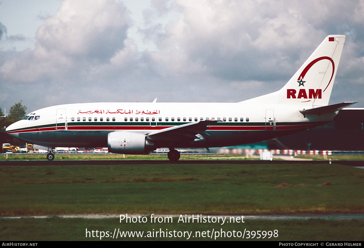 Aircraft Photo of CN-RMY | Boeing 737-5B6 | Royal Air Maroc - RAM | AirHistory.net #395998