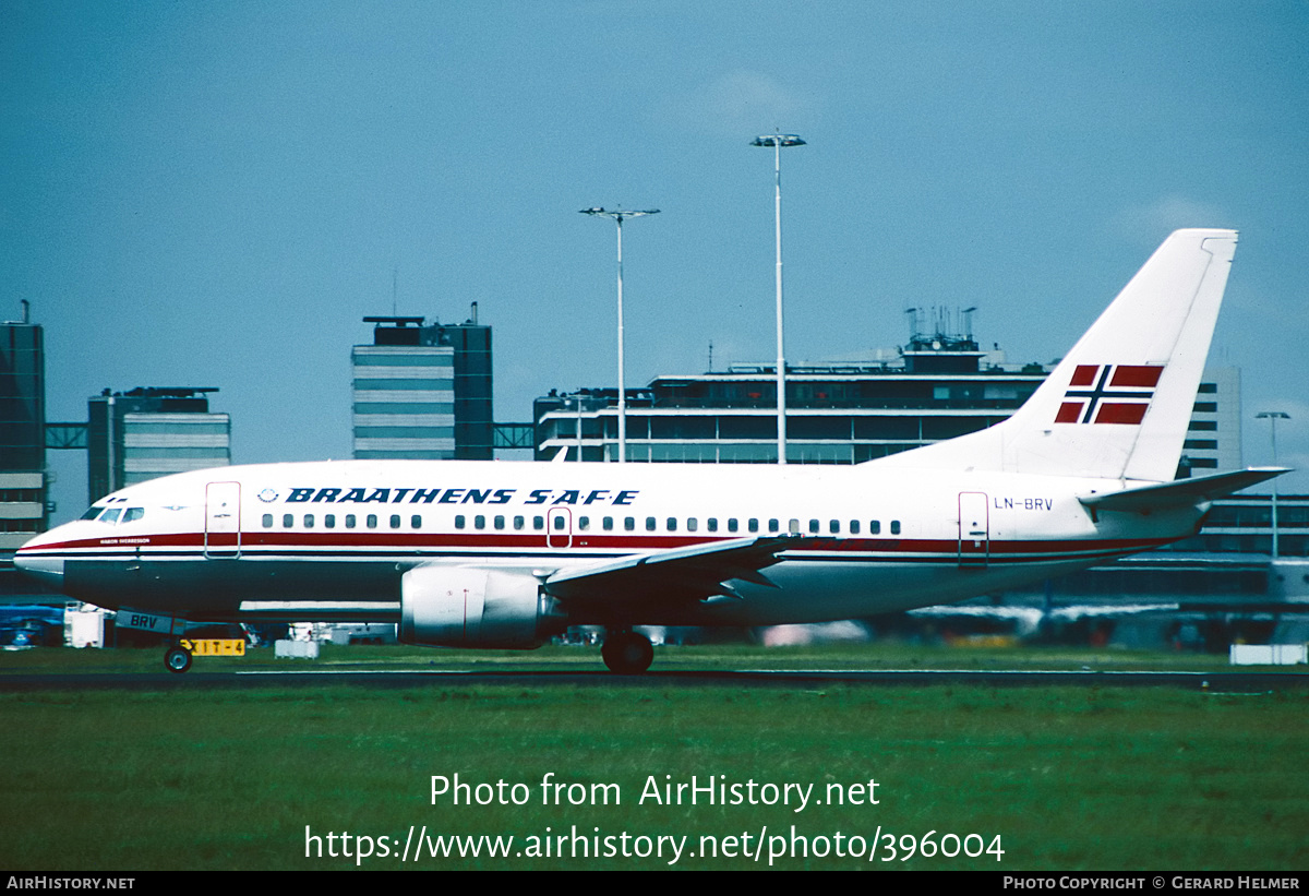 Aircraft Photo of LN-BRV | Boeing 737-505 | Braathens SAFE | AirHistory.net #396004