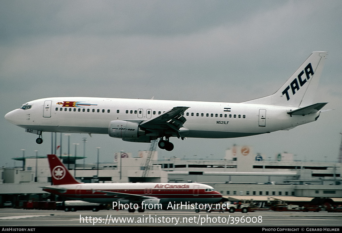 Aircraft Photo of N521LF | Boeing 737-4Q8 | TACA - Transportes Aéreos Centro Americanos | AirHistory.net #396008