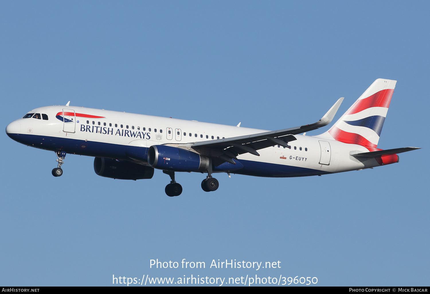 Aircraft Photo of G-EUYY | Airbus A320-232 | British Airways | AirHistory.net #396050