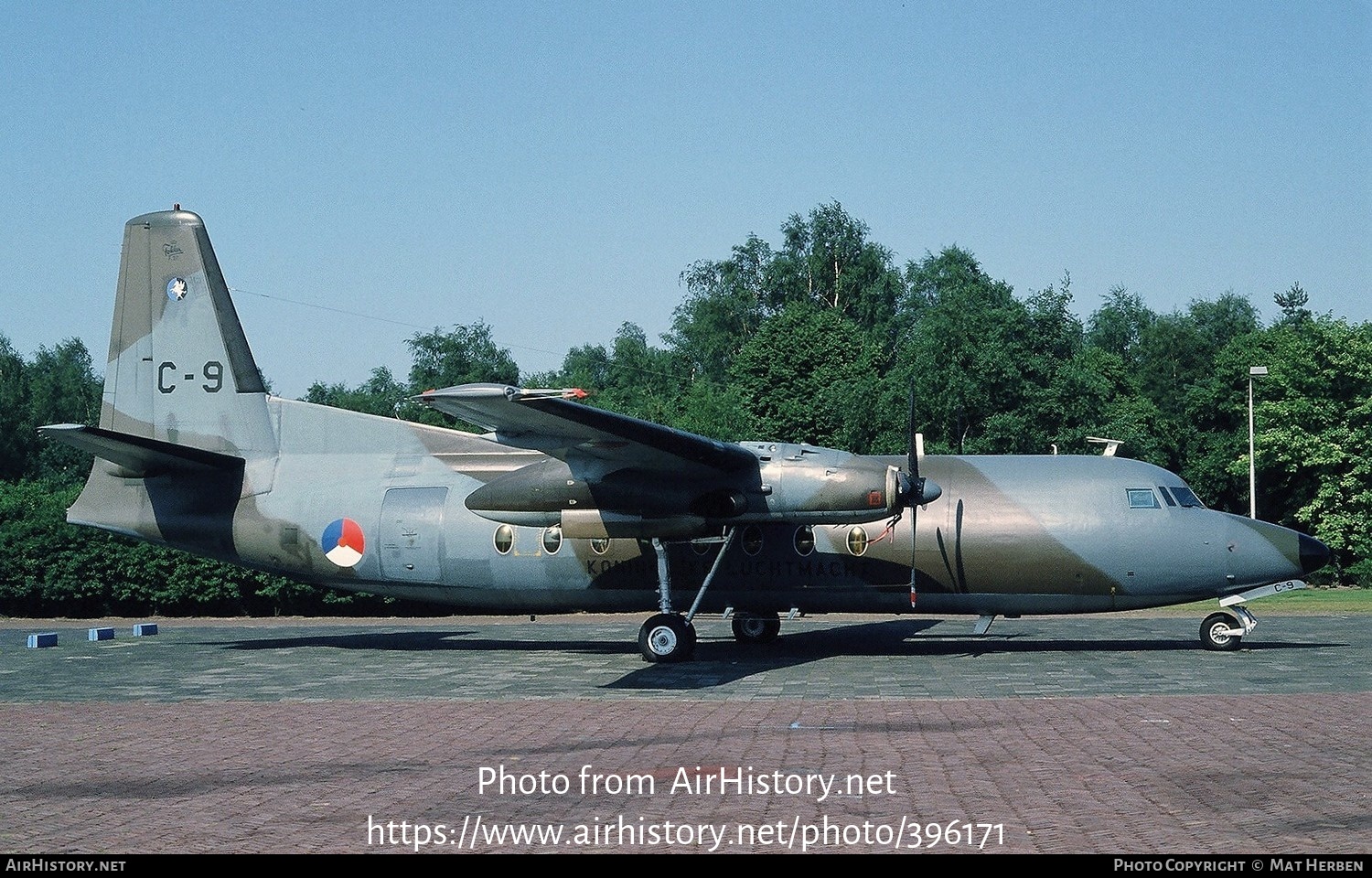 Aircraft Photo of C-9 | Fokker F27-300M Troopship | Netherlands - Air Force | AirHistory.net #396171