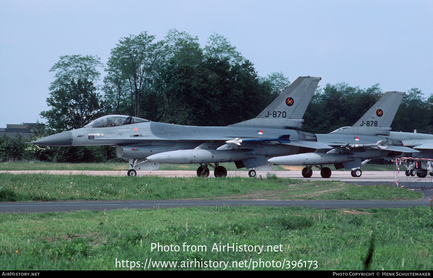 Aircraft Photo of J-870 | General Dynamics F-16A Fighting Falcon | Netherlands - Air Force | AirHistory.net #396173