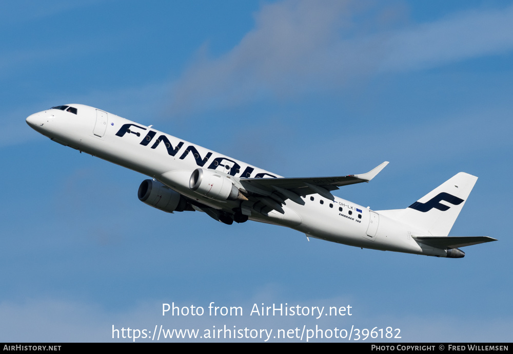 Aircraft Photo of OH-LKI | Embraer 190LR (ERJ-190-100LR) | Finnair | AirHistory.net #396182