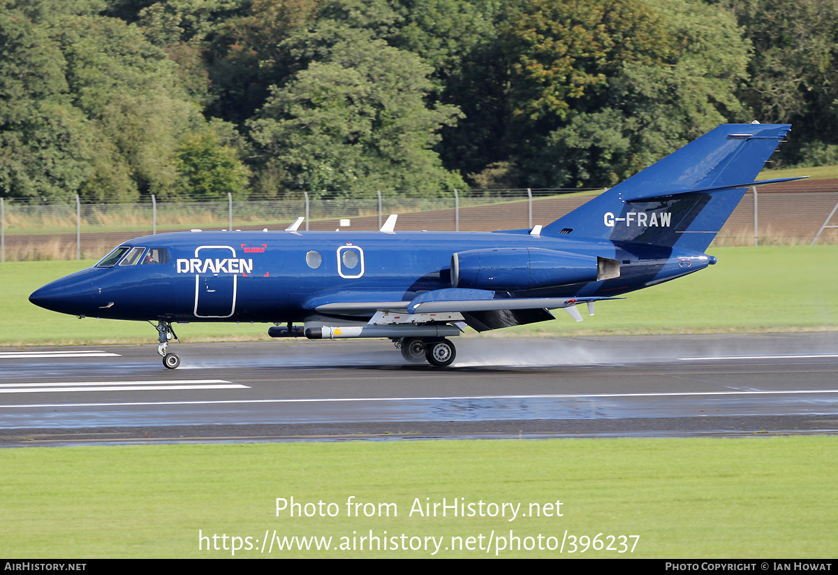 Aircraft Photo of G-FRAW | Dassault Falcon 20ECM | Draken Europe | AirHistory.net #396237