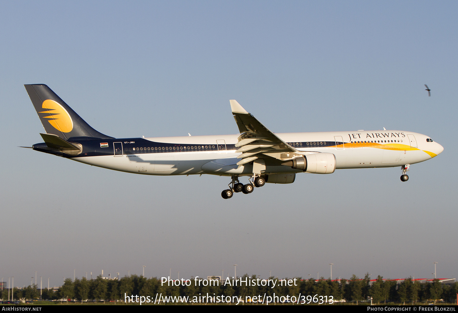 Aircraft Photo of VT-JWU | Airbus A330-302 | Jet Airways | AirHistory.net #396313